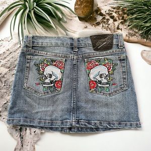 Ed Hardy Jean Skirt * Like New